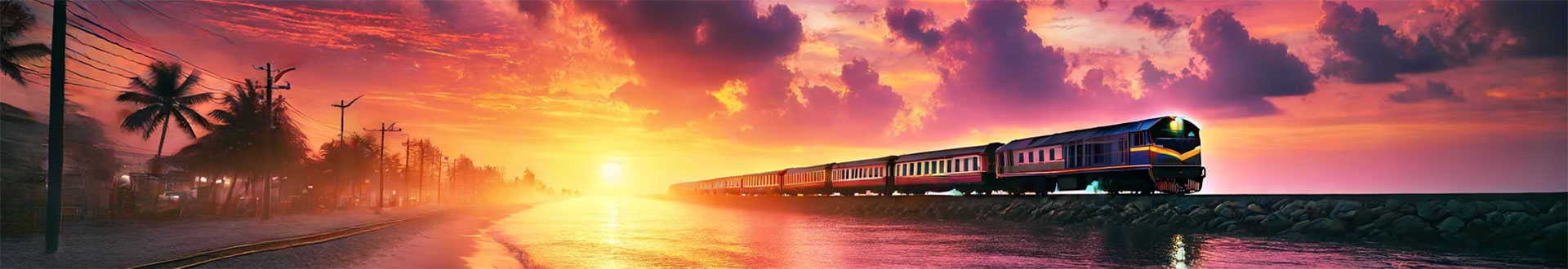 Seaside train to Hyères station